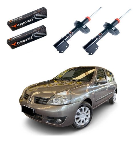Par Amortecedor Dianteiro Corven Clio 1.6 Hatch Sedan 99/2009